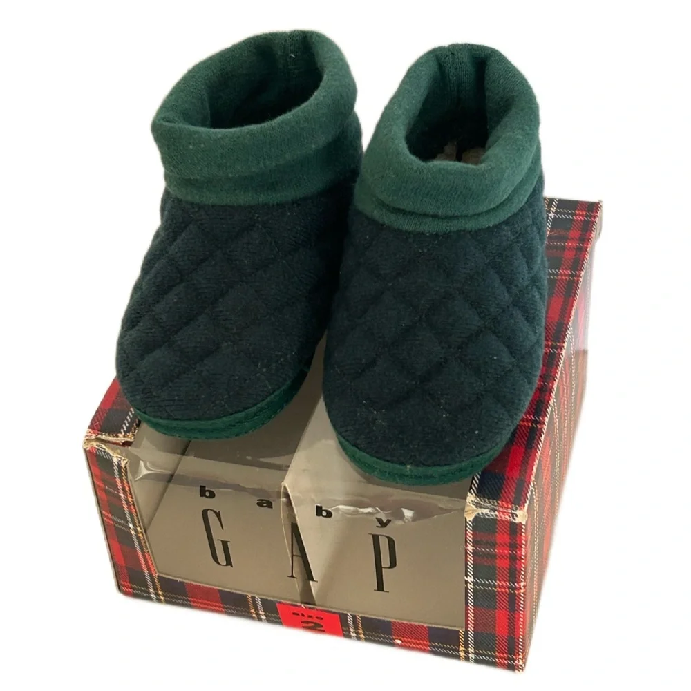 🦋 5/$25 - Vintage Baby Gap Boots in Teal - Size 2 - NWT
